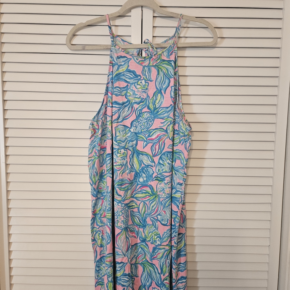Lilly Pulitzer Colorful Print Midi Dress